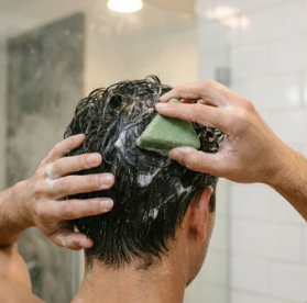 Glide the bar on your scalp